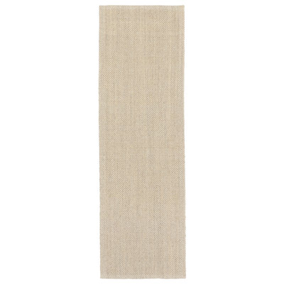 Tapis blanc uni / taupe Jaipur Living Naples (2 pi 6 po x 8 pi)