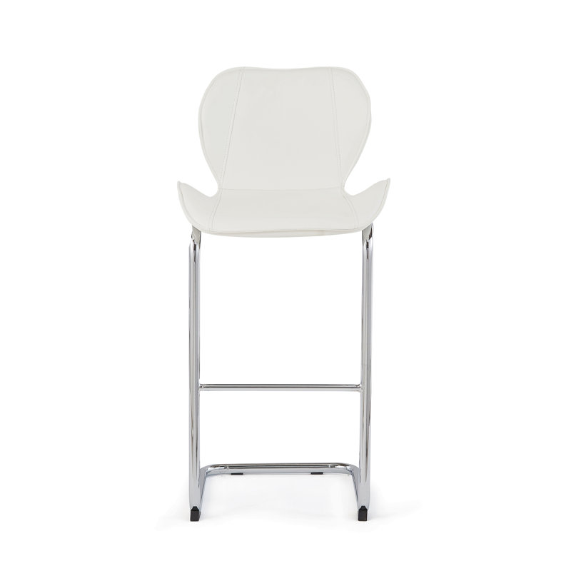 4Pc Bar Stool White Set