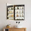 Armoire à pharmacie avec miroir en aluminium noir Atyana-1637038719