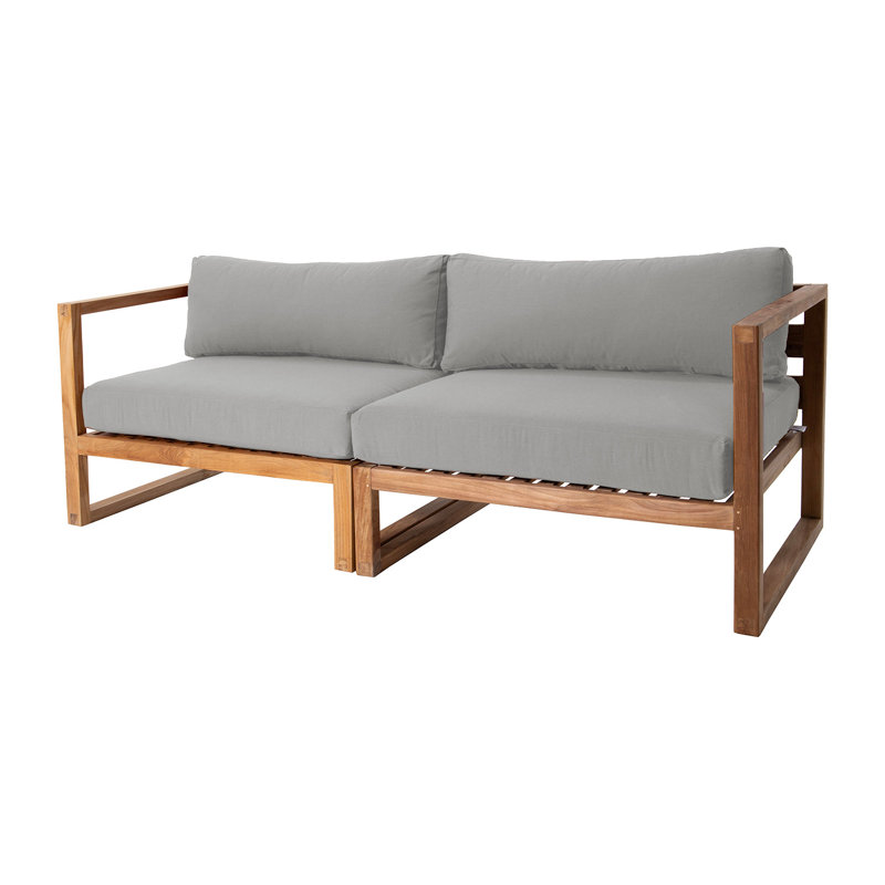 Jalyric 84'' Teak Outdoor Sofa, Granite