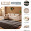 Canapé modulaire à compression avec méridienne confortable, canapé en forme de L sans siège avec assise profonde, canapé-lit modulaire minimaliste pour salon, salon et chambre à coucher-1356558774