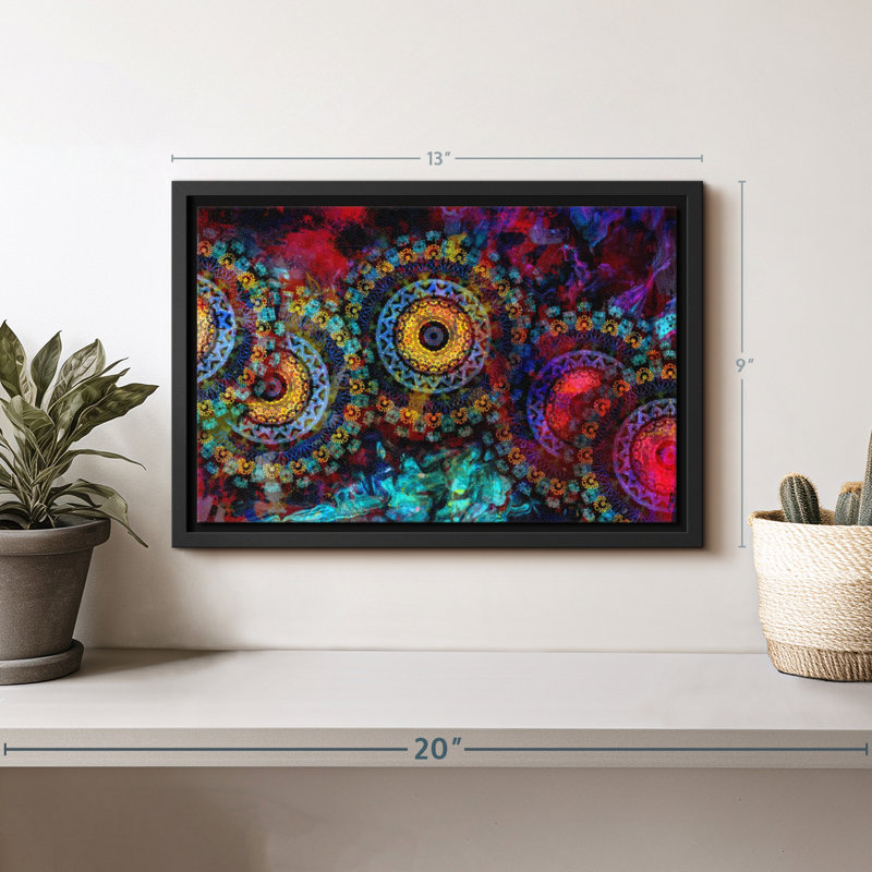 Abstract " Overlapping Abstract Mandalas Wall Art ", 9" H x 13" W