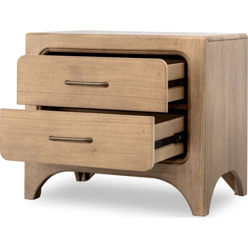 Herod Brentwood Two Drawer Nighstand