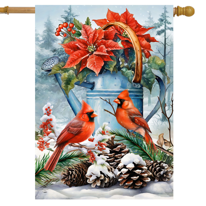Drapeau de l'arrosoir d'hiver