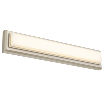 24-Inches Brushed Nickel Integrated LED Bathroom Vanity Light Bar