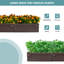 Lit de jardin surélevé en plastique 6 pi x 2 pi