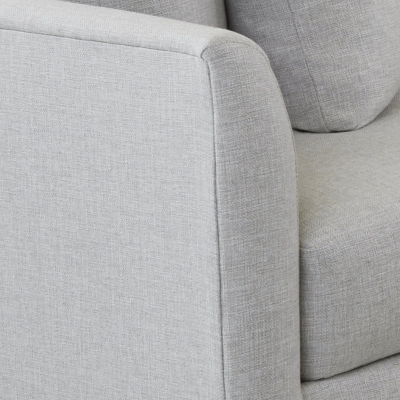 Canapé modulaire en U à 3 pièces de 6 pièces 119 po Cecelia, Tissu natté Capri conversation, Orienté à gauche (vu de face)