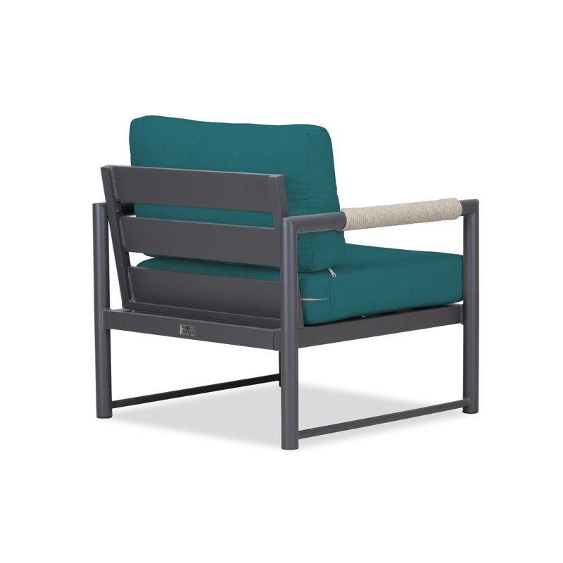 Alto Outdoor Lounge Chair, Cast Silver Sunbrella®, Slate Gray