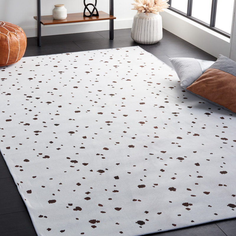 Faux Hide Performance Machine Washable Abstract Rug, Rectangle 5' x 8'