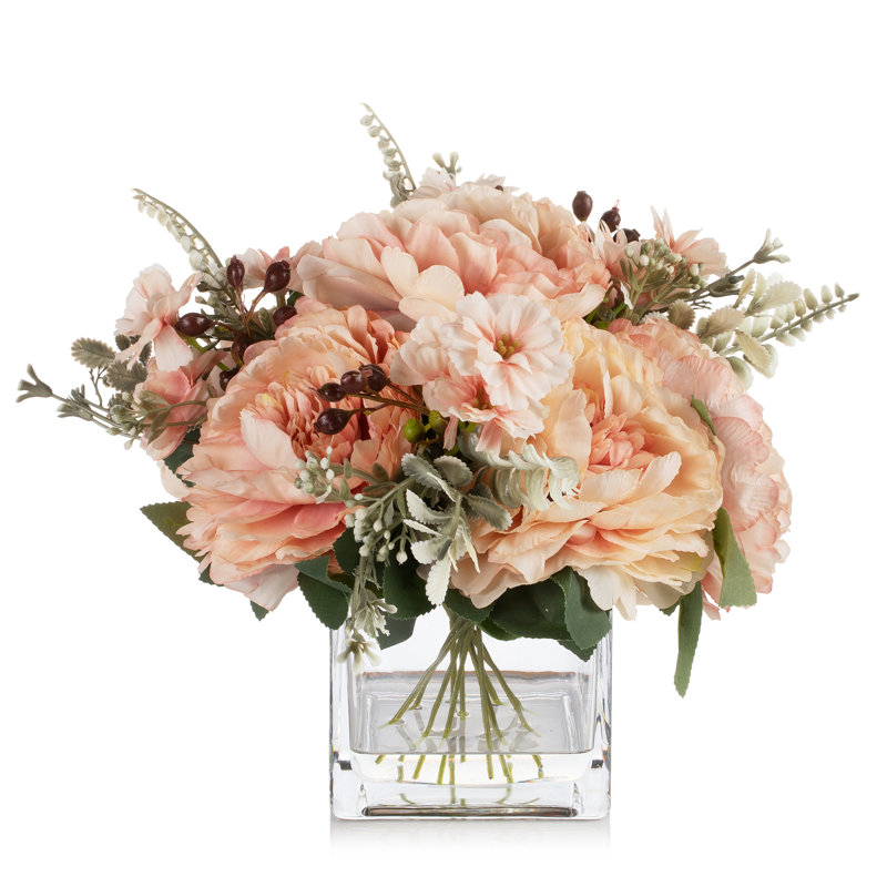 Arrangement de pivoines dans un vase, Champagne