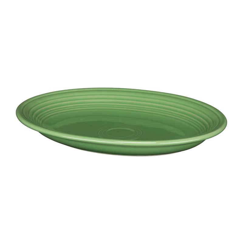 Plat de service ovale Fiesta Serveware, Prairie, H 1,5 po x l 8,88 po x L 11 po
