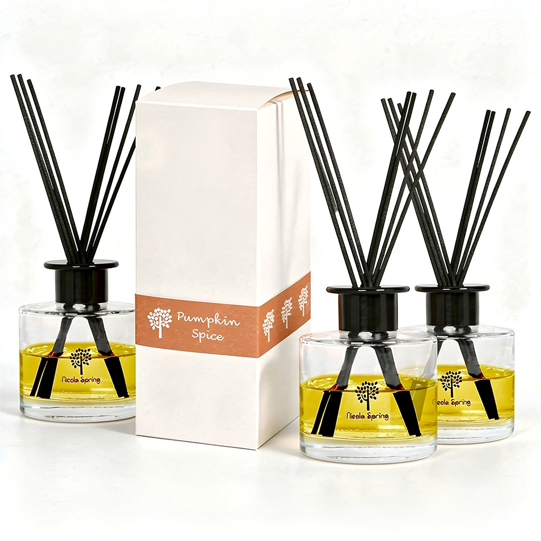 Nicola Spring Scented Glass Reed Diffusers - 200ml - Pack of 3