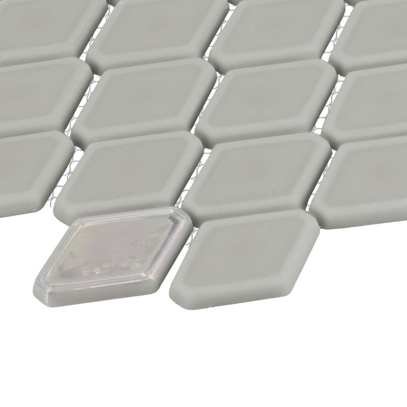 Starcastle 1.5" Elongated Hexagon Glass Wall Mosaic (Set of 15), Supernova