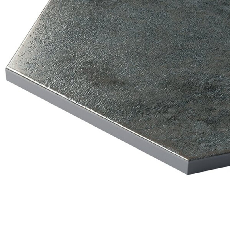 Kalay 9" Hexagon Polished Porcelain Tile, Green