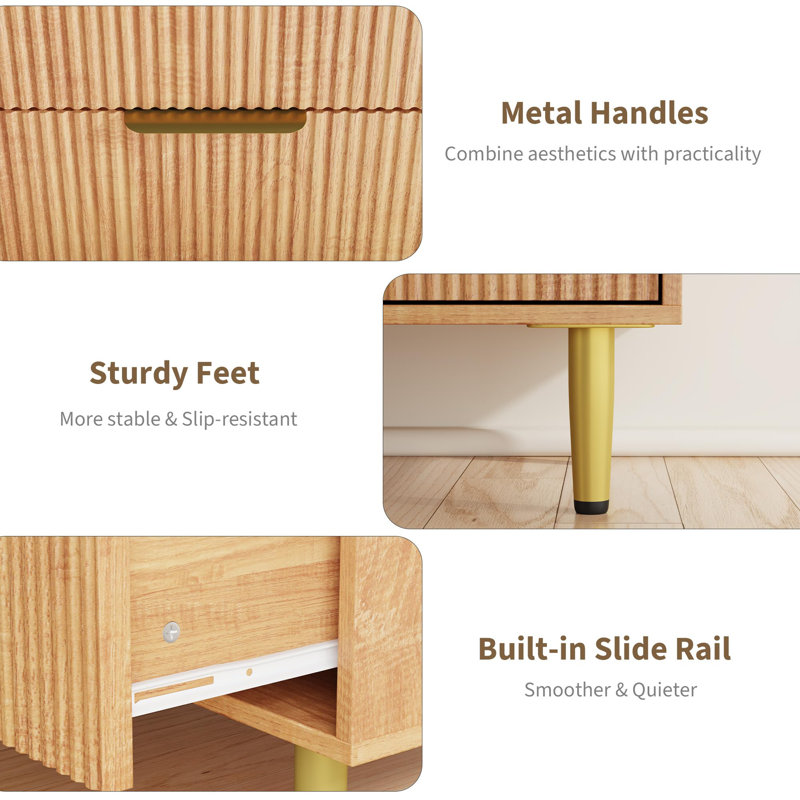 71.1cm W 3 - Drawer Chest of Drawers