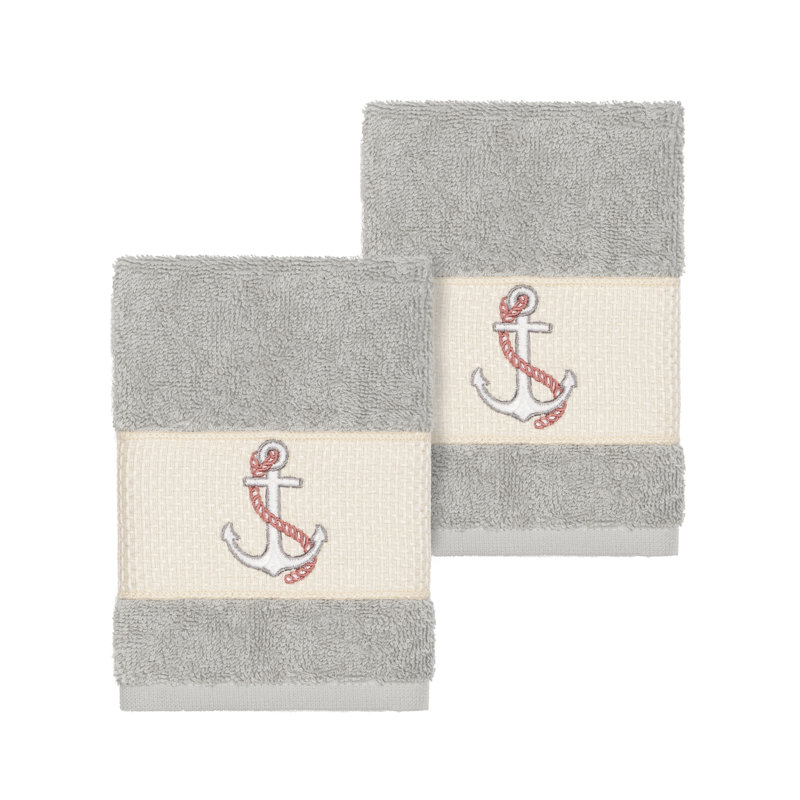 Easton Turkish Cotton Washcloth, Light Gray