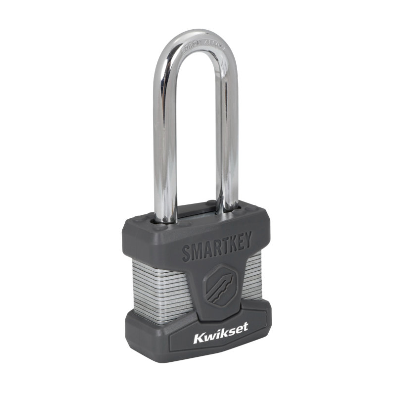 Cadenas Kwikset SmartKey à recodage automatique en acier laminé avec poignée en carbure de bore, corps de 5 cm, anse de 6,35 cm, 1 paquet