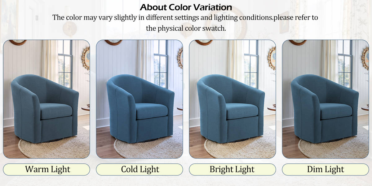 Aunna Upholstered Swivel Barrel Chair (Set of 2)