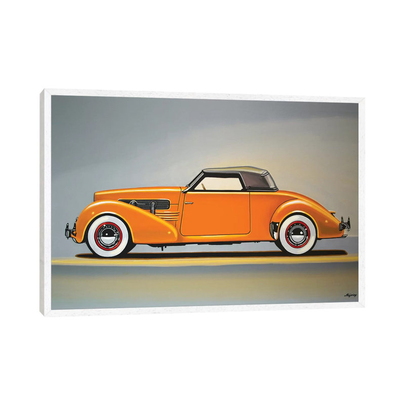 Cord 810 by Paul Meijering - Painting on Canvas, 66.04 cm H x 45.72 cm W, White Framed