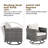 9 - Person Patio Conversation Set with Cushions-1371313662