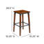 Tabouret de bar en bois-121520831