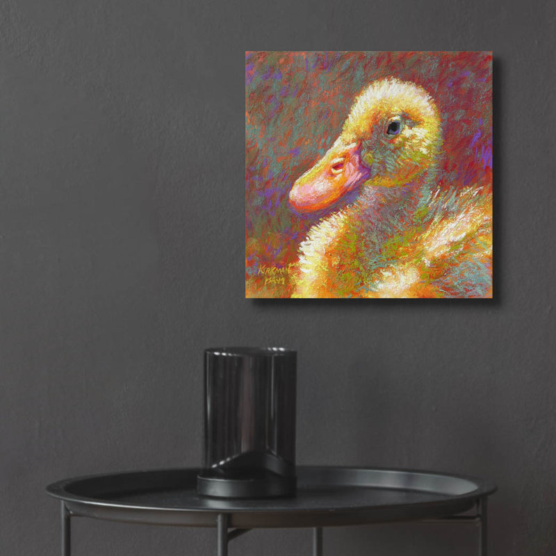 "Ducky" par Rita Kirkman, H 12 po x l 12 po x P 0,13 po