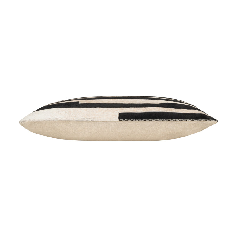 Hudson Black Hide Pillow