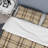 Brown Checked Tartan Polyester Plaid Duvet Cover Set