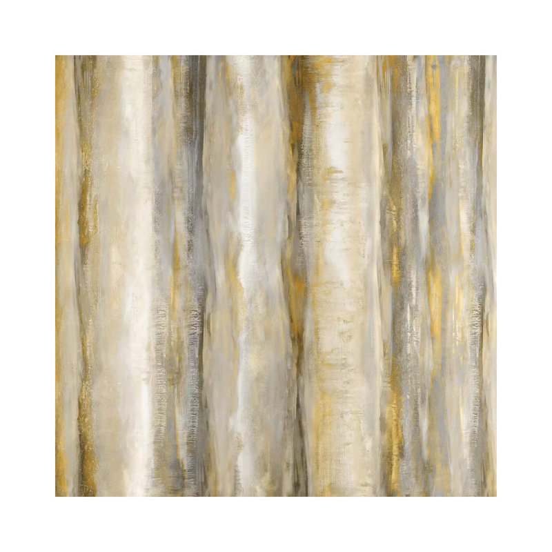 Vertical Motion Golden by Jaden Blake - Wrapped Canvas Painting, 45.72 cm H x 45.72 cm W x 3.175 cm D