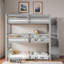 Triple lit superposé avec escalier de rangement-70856105