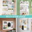 Plastic Wall Organizer with Wall Baskets