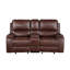 Keily - Manual Reclining Glider Loveseat - Dark Brown