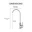 Robinet d'eau potable sans plomb, finition