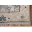 Tapis gris fait à la main Oushak 2 x 8