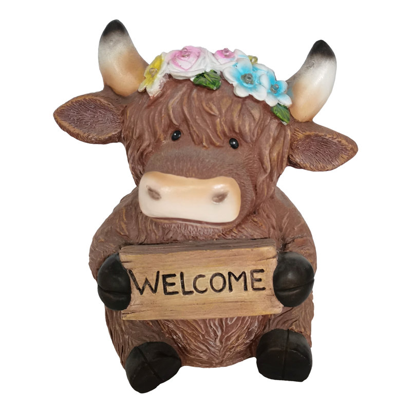 Statue de vache Highland