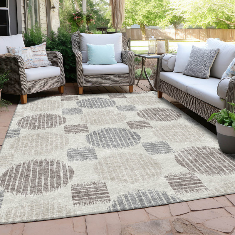 Tapis intérieur / extérieur Maliana, Rectangle 9 pi x 12 pi