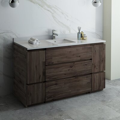 Fresca Formosa 60"" Free-Standing Single Sink Bathroom Vanity Base Only -  FCB31-123612ACA-FC