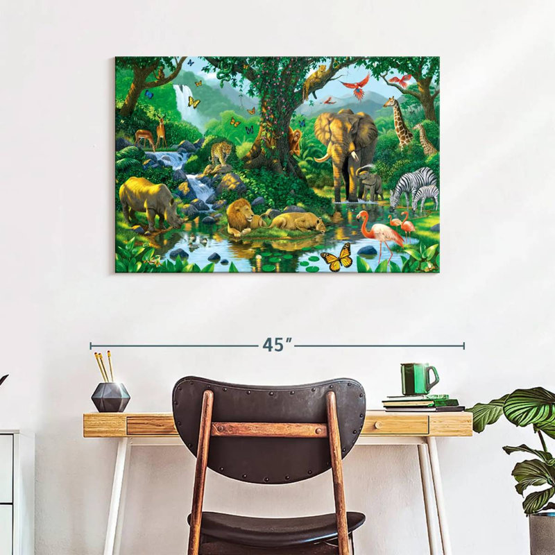 Brampt Jungle Harmony, 26" H x 39" W