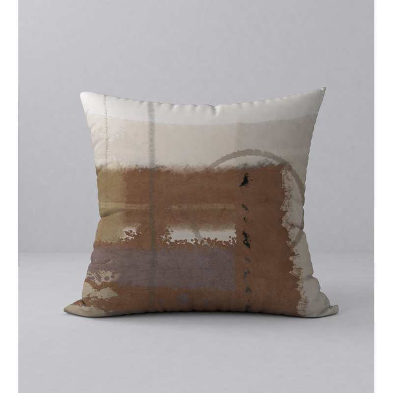 Abstract Reversible Throw Pillow, 24" x 24"