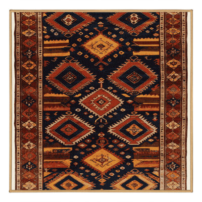 Tapis brun lavable à la machine