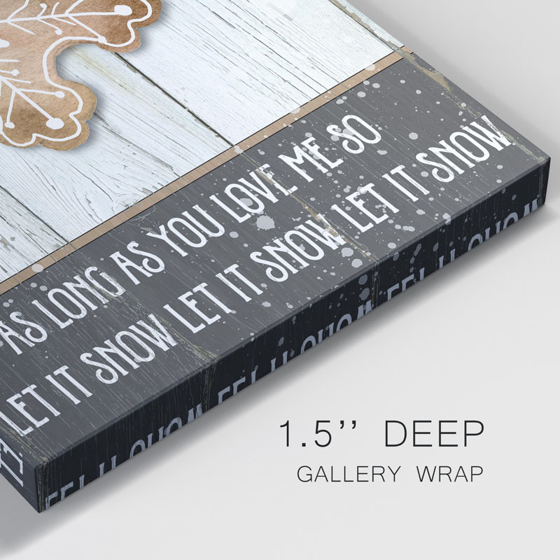 «Gingerbread Snowflake», reproduction sur toile tendue, H 60 po x l 40 po x P 1 po