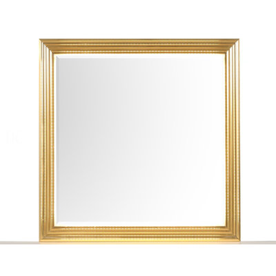 Miroir de style contemporain Obsession en bois et finition dorée