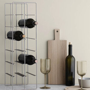 Pilare Tabletop Wine Bottle Rack in Black
