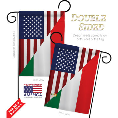 Double Sided 18.5'' H x 13'' W Polyester Flag Set