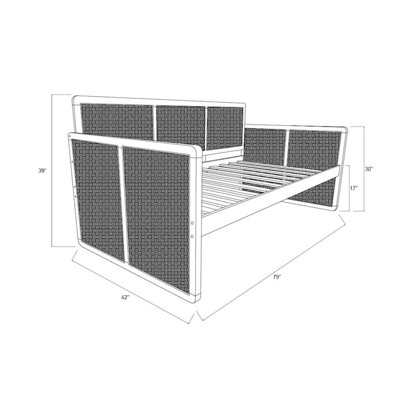 Bruke Daybed with Pop-Up in Honey Includes Mattresses, Taxi Seaport