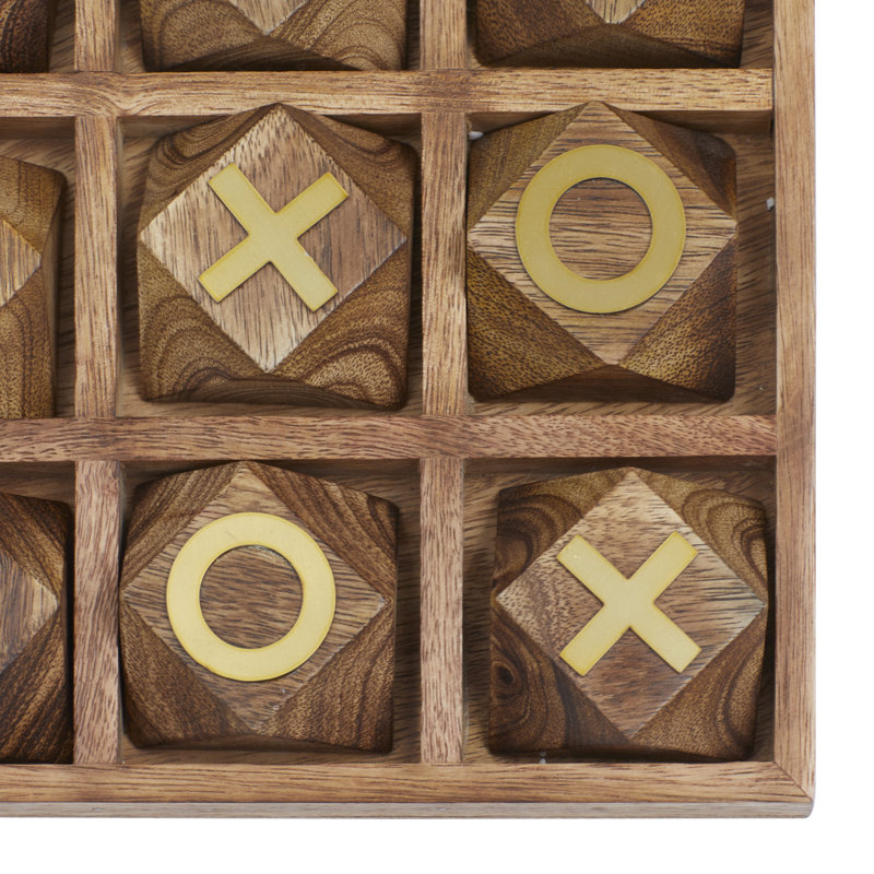 Cristelle Birch Lane™ 2 Player Wood Tic Tac Toe