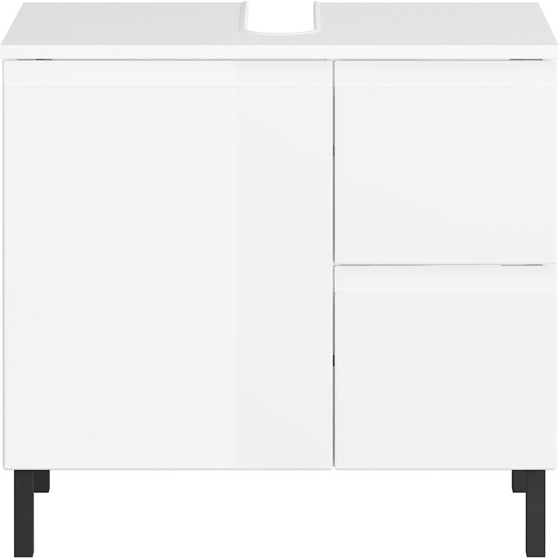 Musson Freestanding Bathroom Storage Cabinet, White