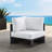Modway Tahoe Outdoor Patio Powder-Coated Aluminum Modular Corner Chair-95616648