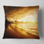 Coussin imprimé Fascinating Caribbean Beach en jaune - Sea & Shore-123281657