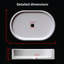 Lavabo vasque de salle de bain, lavabo ovale pour maisons et appartements-120423624